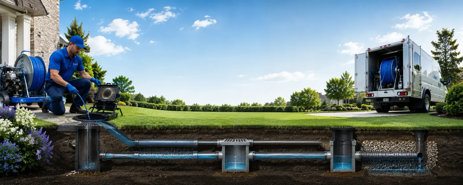 Outdoor drain cleaning information for Lawrence, NY
